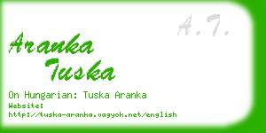 aranka tuska business card